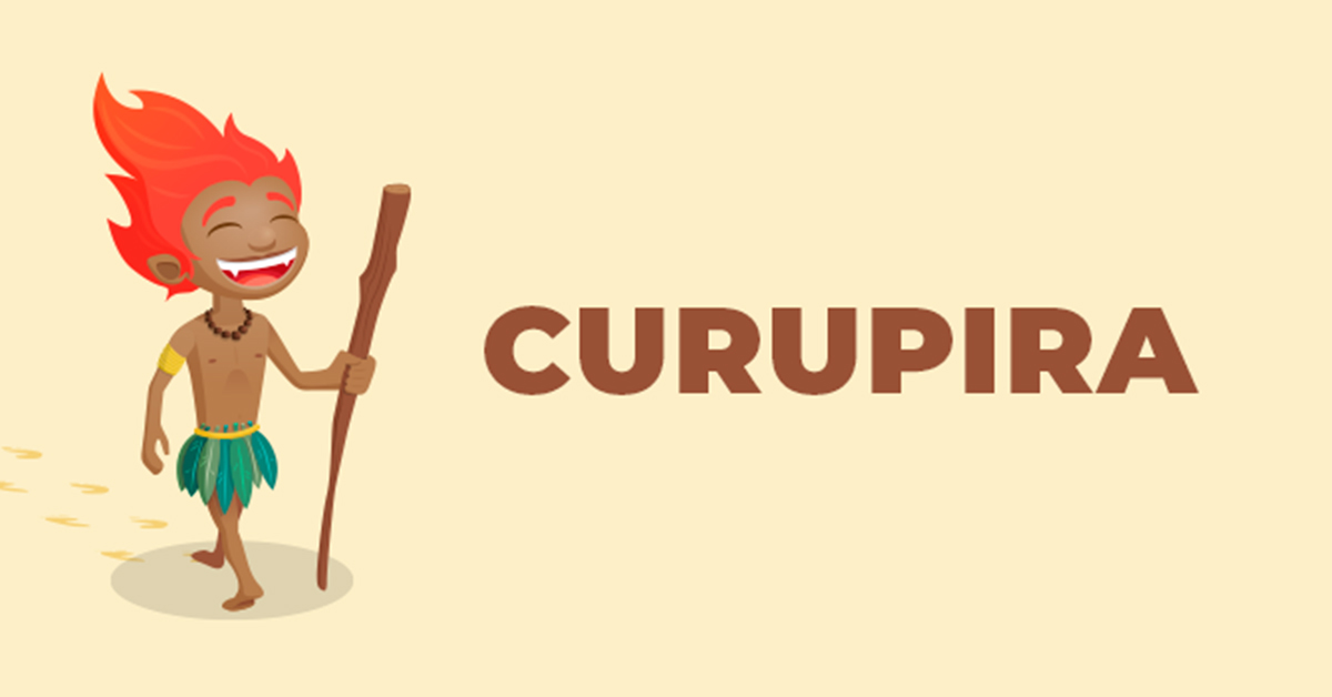 Curupira na floresta